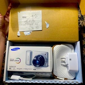 Like new Samsung Wb800f Smart Digital Camera with battery and charging cable
